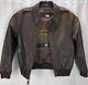 Avirex Vintage Leather Jacket Flight Bomber A-2 Us Army Air Force Size 38 Small