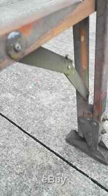 Antique Orig 1940's WWII Army Air Force Fighter / Bomber WOODEN REFUELING LADDER