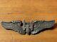 Antique Ww2 English Made Us Army Air Force Aerial Gunner Wings Badge 3 1/8