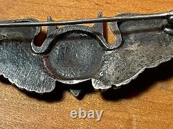 Antique WW2 English Made US Army Air Force Aerial Gunner Wings Badge 3 1/8