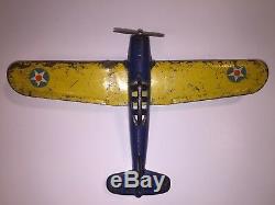 Arcade #3640 Cast Iron Airplane US Army Air Force, Great Patina, Buy it Now