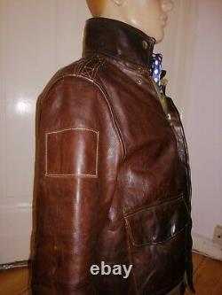 Army Air Force A2 Fliegerjacke Lederjacke Cowhide Flight Jacket Ww2 Modell