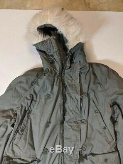 Army Air Force Extreme Cold Weather N-3B Snorkel Parka Jacket XL DJ Man