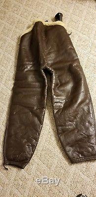 Army Air Force Leather Flight Pants