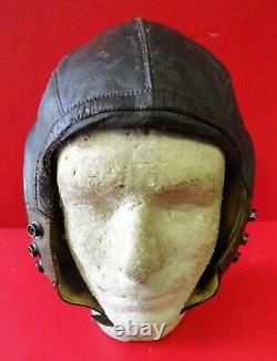 Army Air Forces Pilots Type A-11 Leather Flying Helmet-size Large