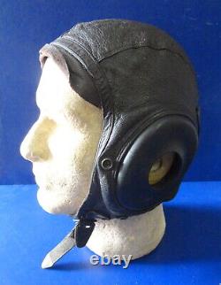 Army Air Forces Type A-11 Leather Flying Helmet Sz. Large