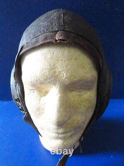 Army Air Forces Type A-11 Leather Flying Helmet Sz. Large