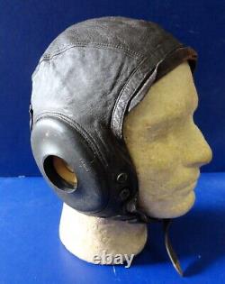 Army Air Forces Type A-11 Leather Flying Helmet Sz. Large