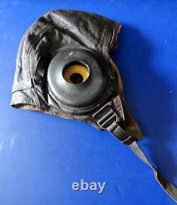 Army Air Forces Type A-11 Leather Flying Helmet Sz. Large