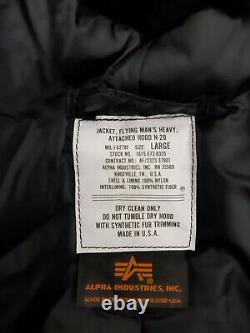 Army Jacket Alpha Industries N2B Parka Military Coat US Air Force Flight Bomber