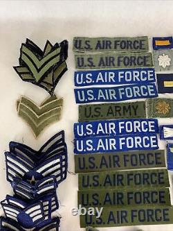 Army Navy Air Force Patches Pins Lot