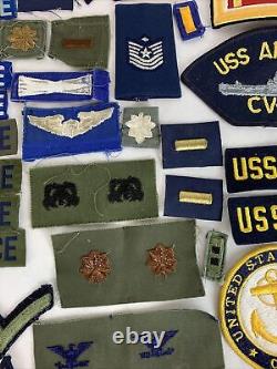 Army Navy Air Force Patches Pins Lot