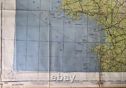 August 1945 US Army Air Forces Aeronautical Chart Restricted South Korean Map