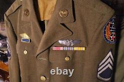 Authentic Original WWII 20th Air Force US Army Jacket with Silver Bomber Wings