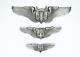 Authentic Ww2 Sterling Us Army Air Force Aerial Gunner Wing Complete Matched Set