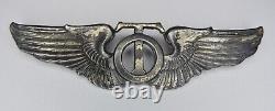 Authentic WWII Sterling Silver U. S. Army Air Force Technical Observer Wings AAF