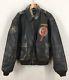 Avirex A-2 Army Air Force Ww2 Flying Tiger Blood Chit Leather Bomber Jacket Sz M