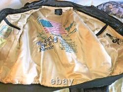 Avirex A-2 Flight US Army Air Forces 2XL Leather Distressed Bomber Jacket