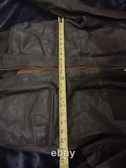 Avirex Jacket Men's US Army Air Forces Type A-2 Leather Flight Jacket Size Large