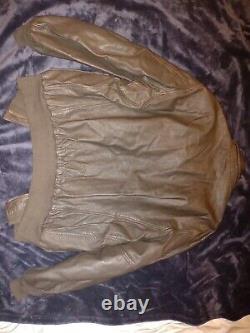 Avirex Jacket Men's US Army Air Forces Type A-2 Leather Flight Jacket Size Large