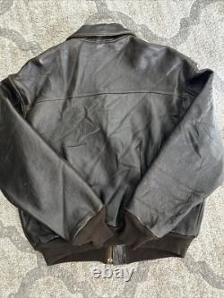 Avirex Jacket US Army Air Forces Type A-2 Leather Flight Jacket XL Made In USA
