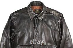 Avirex Made In USA Type A-2 Army Air Forces Leather Flight Bomber Jacket Size 40