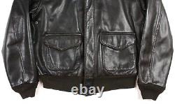 Avirex Made In USA Type A-2 Army Air Forces Leather Flight Bomber Jacket Size 40