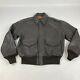 Avirex Type A-2 # 30-1415 Contract No 1978-01 Air Force Leather Bomber Usa 42