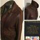 Avirex Us Army Air Forces Brown Flight Bomber Jacket Type-a2 Sz M 40 Han Solo