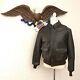 Avirex Usa Army Air Forces Bomber Flight Jacket Leather Men's Sz 44
