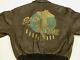 Avirex Vintage A2 Pilot's Leather Jacket Sack Time Pin Up Air Force Size M Rare