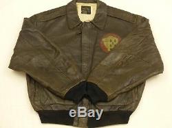 Avirex Vintage A2 Pilot's Leather Jacket Sack Time Pin up Air Force Size M Rare