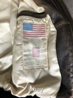 Avirex leather jacket flight jacket flying jacket army airforce