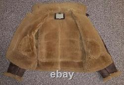 B3 B-3 Shearling Jacket Miller's Flight Clothing Us Air Force Army Style Pat 82