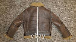 B3 B-3 Shearling Jacket Miller's Flight Clothing Us Air Force Army Style Pat 82