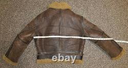 B3 B-3 Shearling Jacket Miller's Flight Clothing Us Air Force Army Style Pat 82