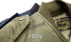 BRONSON Men's L2B Air Force Bomber Jacket MA1 Military Winter Warm Vintage Coats