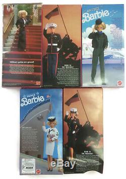 Barbie and Ken lot of 5 Military Marine Corps Navy Air Force Army Stars Stripes