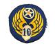 Beautiful Authentic Ww2 10th Army Air Force Cbi Theater Made Uniform Patch