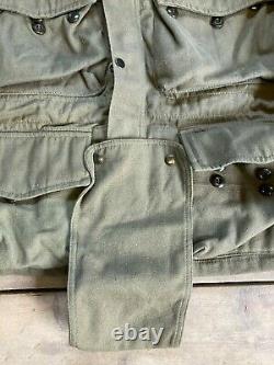 Belgian Army 1950's Para Smock RARE OG Denison Cut Heavy Canvas 42-44 chest