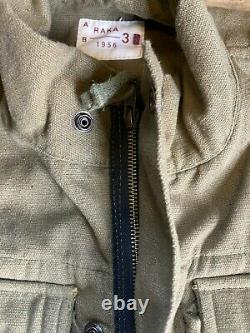 Belgian Army 1950's Para Smock RARE OG Denison Cut Heavy Canvas 42-44 chest