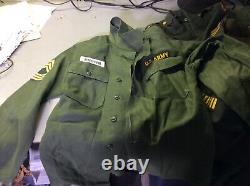 Big lot of Post WWII US Army Air Force Jackets Trousers 55-J-569-670