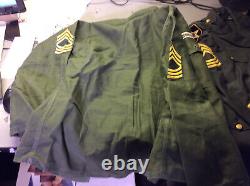 Big lot of Post WWII US Army Air Force Jackets Trousers 55-J-569-670