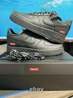 Brand NewNike Air Force 1 Low Supreme Black Size 10.5 READY TO SHIP