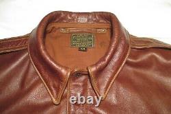 Bronco MFG A2 Army Air Forces Horsehide Flying Jacket by Goodwear Size 44