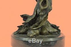 Bronze Sculpture Statue Marble Eagle Head Bust Military Army Air Force Marine Co
