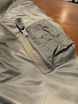 Buzz Rickson's Sage Green MA-1 (Size M) Made In Japan Slender (BR13573)