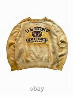 Buzz Rickson's US Army Air Force California Flyers Heavy Sweatshirt Distressed