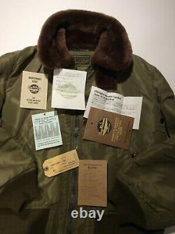 Buzz rickson b15c size 42 large air force flight jacket ricksons B15C jacket