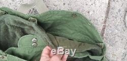 C50 1961 2pc Sweden Vintage Motorcycle Army Jacket Pants Snow Liner Air Force